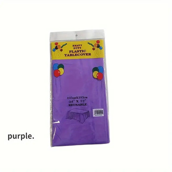 thumb_137x275cm Purple Plastic Party Tablecloth