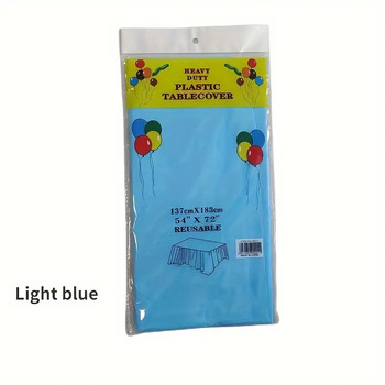 thumb_137x275cm Light Blue Plastic Party Tablecloth