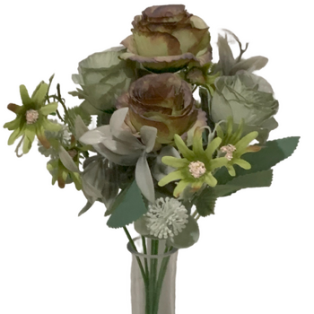 thumb_Green/Tan Rose Filler Flower Bunch