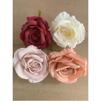 thumb_9cm Rose Flower Head - White/Cream