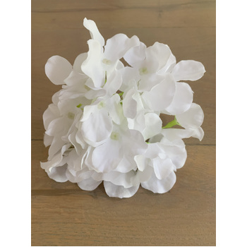 thumb_15cm Hydrangea Flower Head - White