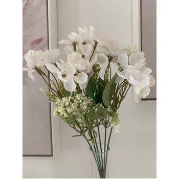 thumb_36cm Hydrangea Filler Bunch - White