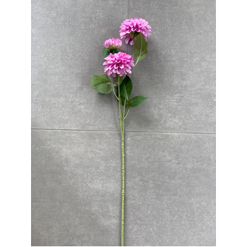 thumb_75cm - 3 Head Dahlia Flower Stem - Light Purple