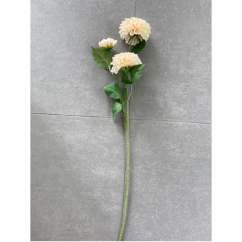 thumb_75cm - 3 Head Dahlia Flower Stem - Cream/Champagne