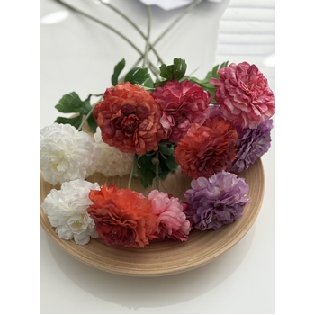 thumb_70cm White Artificial Ranunculus Flower Stem – 3 Head