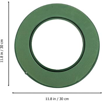 thumb_30cm Diameter Green Florist Foam Wreath Ring W/ suction pads