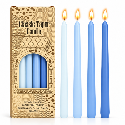 thumb_4pcs - 25cm Blue Theme (Taper) Dinner Candle Romantic Candlestick
