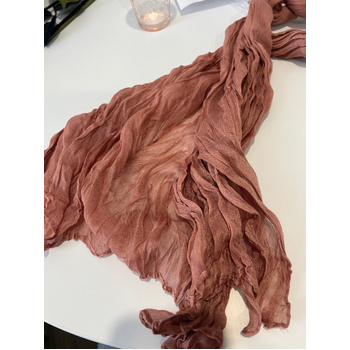thumb_Extra Long 4m Rose Dawn Cheesecloth Table Runner 90x400cm