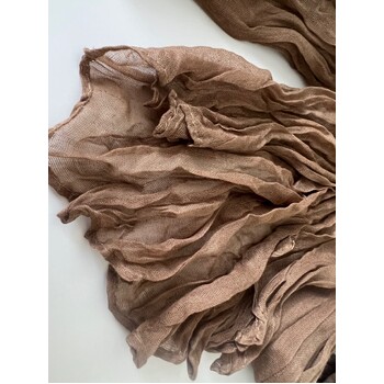 thumb_Extra Long 4m Light Brown Cheesecloth Table Runner 90x400cm