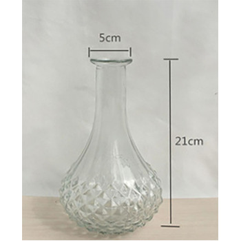 thumb_Clear Glass Mini Decanter Style Vase - 21cm