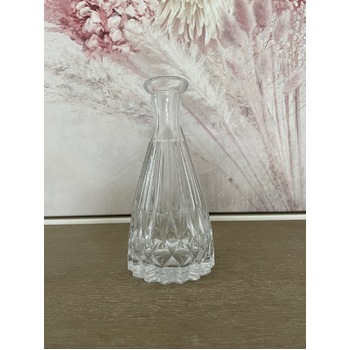 thumb_Clear Glass Decorative Bud Vase - 14cm