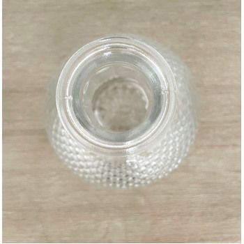 thumb_Clear Glass Decorative Belly Vase - 19cm