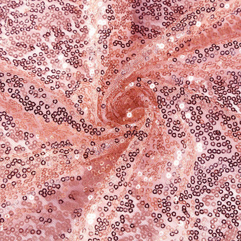 thumb_135x300cm Sequin Tablecloth - Rose Gold