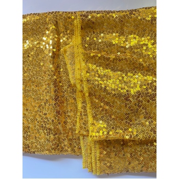 thumb_130x205cm Sequin Tablecloth - Gold