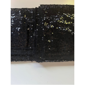 thumb_130x260cm Sequin Tablecloth - Black