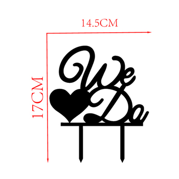 thumb_Rose Gold - WE DO Acrylic Cake Topper