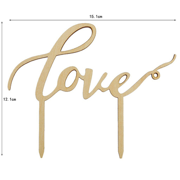 thumb_Rose Gold - LOVE Acrylic Cake Topper