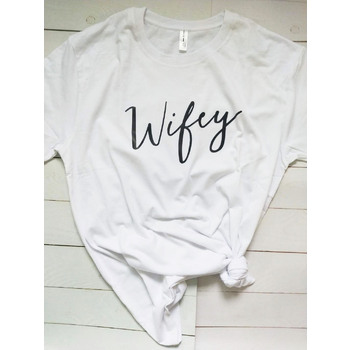 thumb_Wifey T shirt - White Various Sizes [Size: Large]
