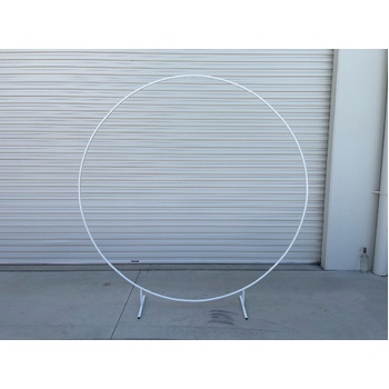 thumb_2m Round Balloon Arch on stand - White