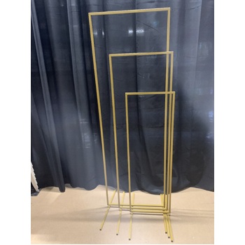 thumb_3pc Set Backdrop Arches - Gold (Note: may increase shipping charges drastically as exceptionally bulky)