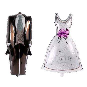 thumb_Giant 108cm tall - Black Foil Tuexdo Balloon