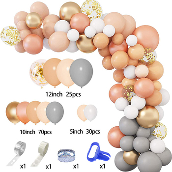 thumb_Tan/Gold/Silver Theme 129pcs Balloon Garland Decorating Kit 