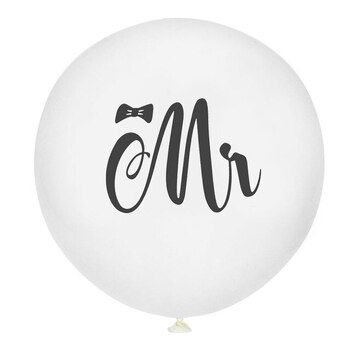 thumb_90cm Giant White Mr & Mrs Balloons Style 2