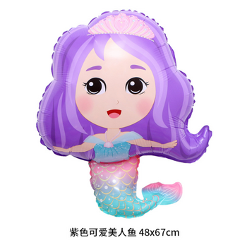 thumb_67cm Mermaid Balloon - Purple