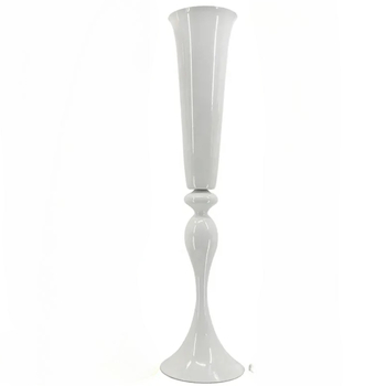 thumb_75cm Tall Trumpet White Vase