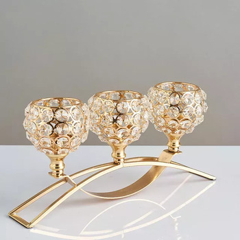 thumb_Gold - Crystal Ball Centerpiece - Gold