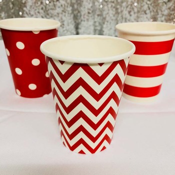 thumb_12pk - Paper Party Cup Red Stripe