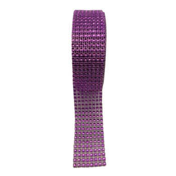 thumb_8 Row Light Purple Diamond Wrap / Rhinestone Mesh