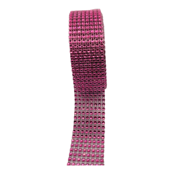 thumb_8 Row Pink Diamond Wrap / Rhinestone Mesh