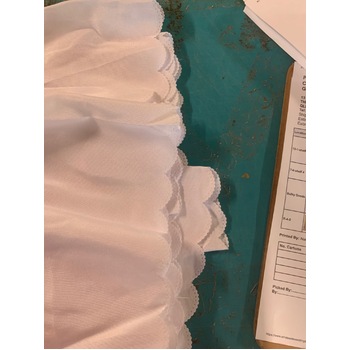 thumb_Table Skirting Polyester 6.4m - White Scalloped Edge