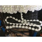 thumb_8mm White 1/2 Pearl String Beads - 25m Chain/Garland 