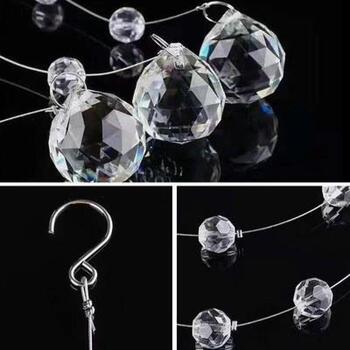 thumb_1m Clear Acrylic Ball Garland/Drop with hook