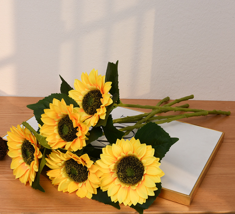 60cm Single Stem Sunflower - Yellow