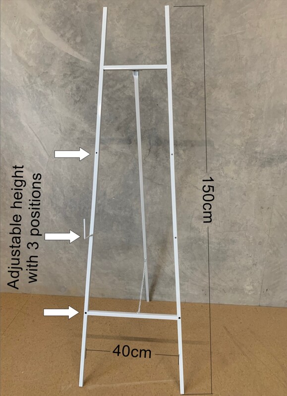 150cm Basic Floor Standing Easel - White