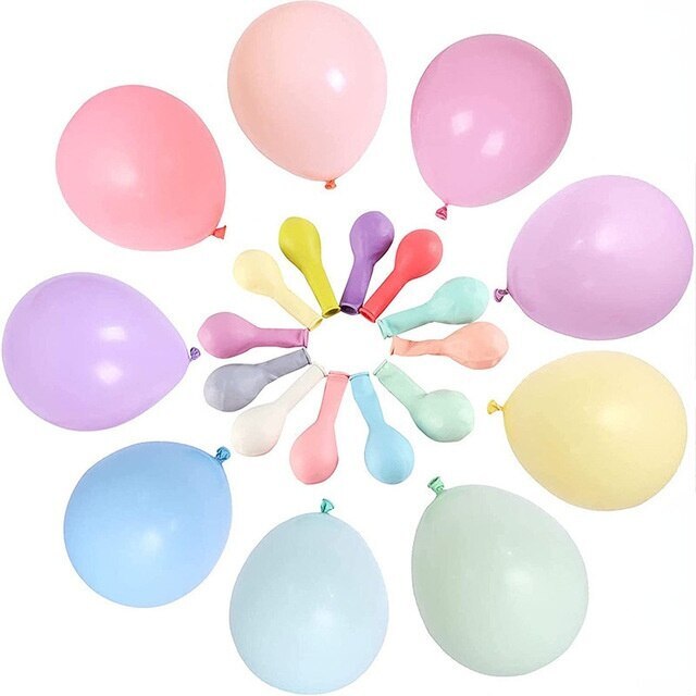 10pcs - 25cm (10")  Pastel Balloons -  Dark Pink