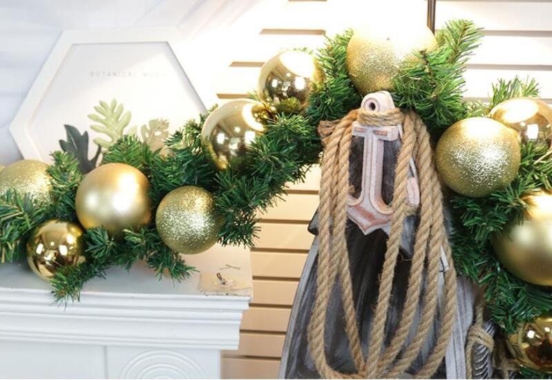 260cm Christmas Garland/Runner Gold