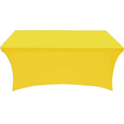 thumb_6Ft (1.8m) Fluro Yellow Fitted Lycra Tablecloth Cover