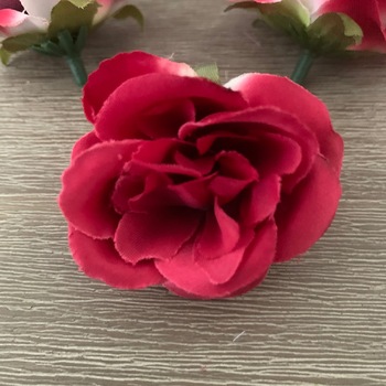 thumb_4cm Small Rose Flower Head - Red