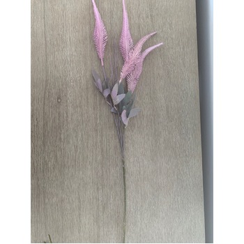 thumb_70cm - 6 Head Grass/Reed Flower Stem - Lavender