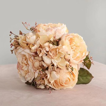 thumb_Cream Tones Peony and Hydrangea Dried Effect Bouquet