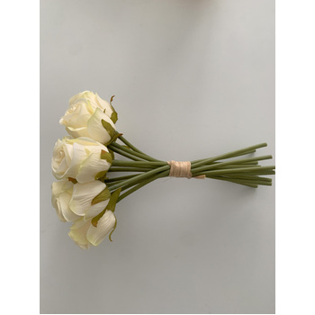 thumb_Cream - 12 Head Silk Rose Bouquet