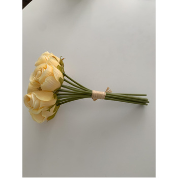 thumb_Yellow (Dusty) - 12 Head Silk Rose Bouquet