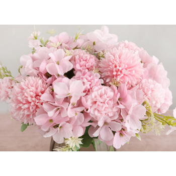 thumb_Pink Mixed Hydrangea/Carnation - Filler Bunch