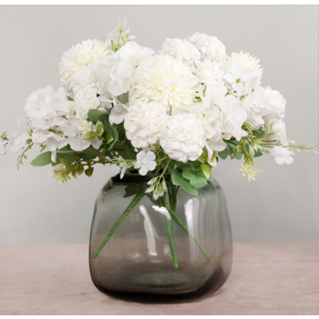 thumb_White/Cream Mixed Hydrangea/Carnation - Filler Bunch