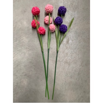 thumb_Pink Onion Ball Flower Stem - 73cm