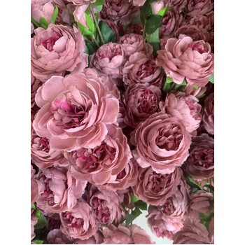 thumb_60cm- 3 Head Rose Flower Stem - Mauve